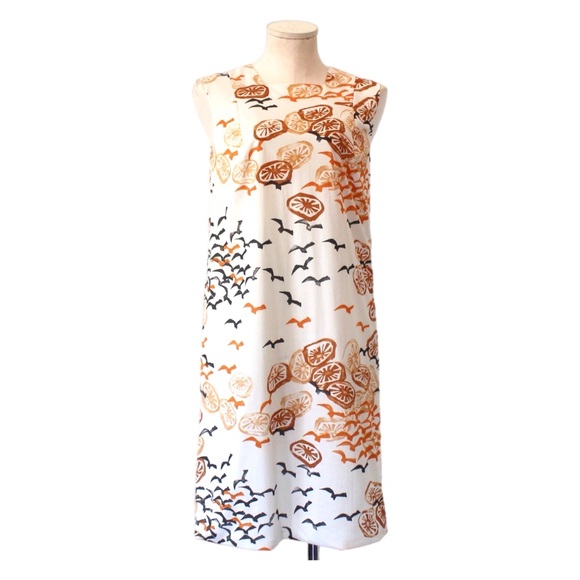 1960s vintage Vanity Fair Novelty Print Slip Dress - Picture 2 of 8